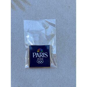 NBC consignment Olympics Paris 2024 Dark Framed Logo Lapel Pin